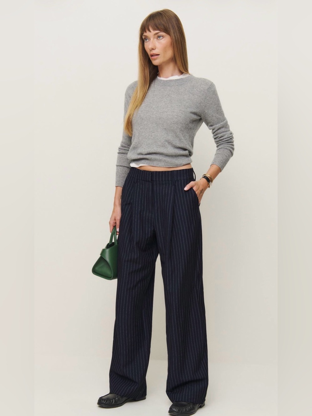 Reformation Alex Wide Leg Linen Pants